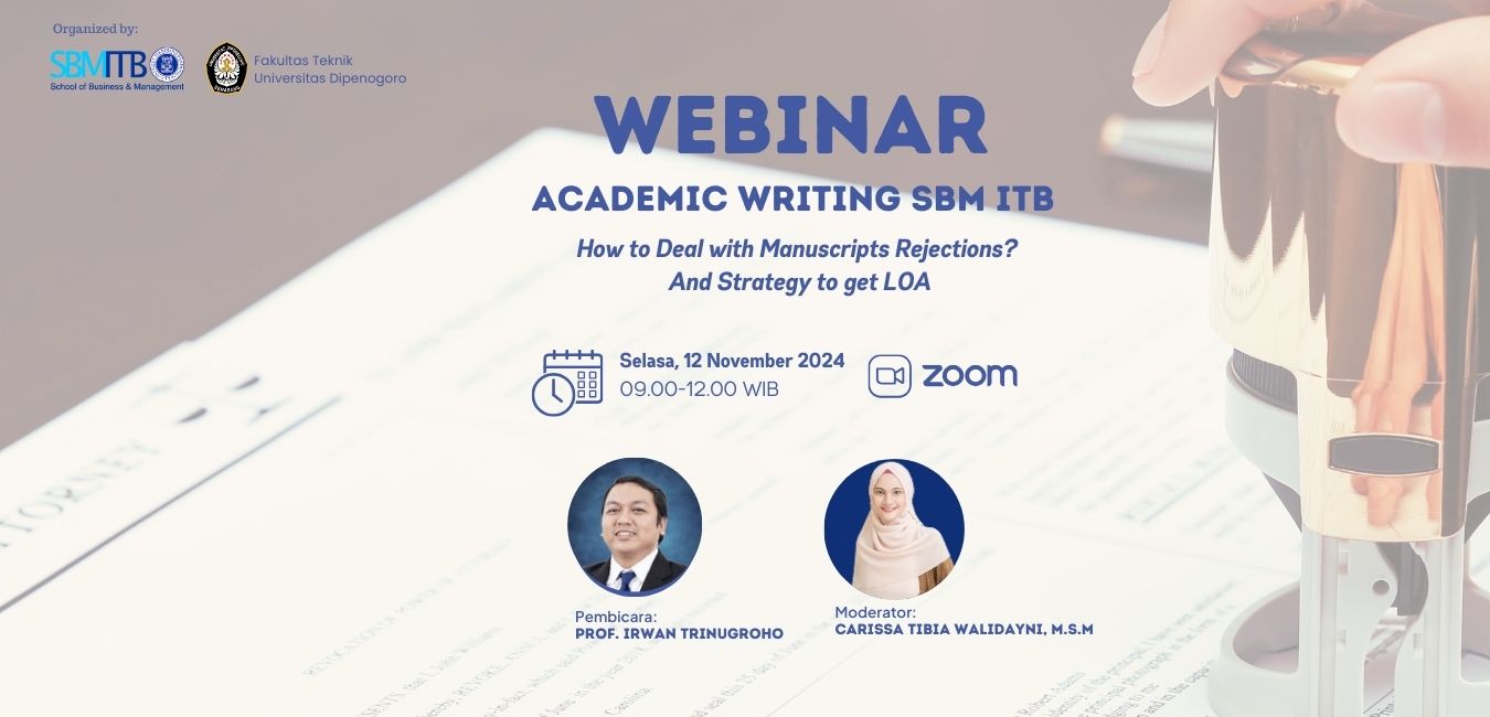 WEBINAR ACADEMIC WRITING SBM ITB Tahun 2024