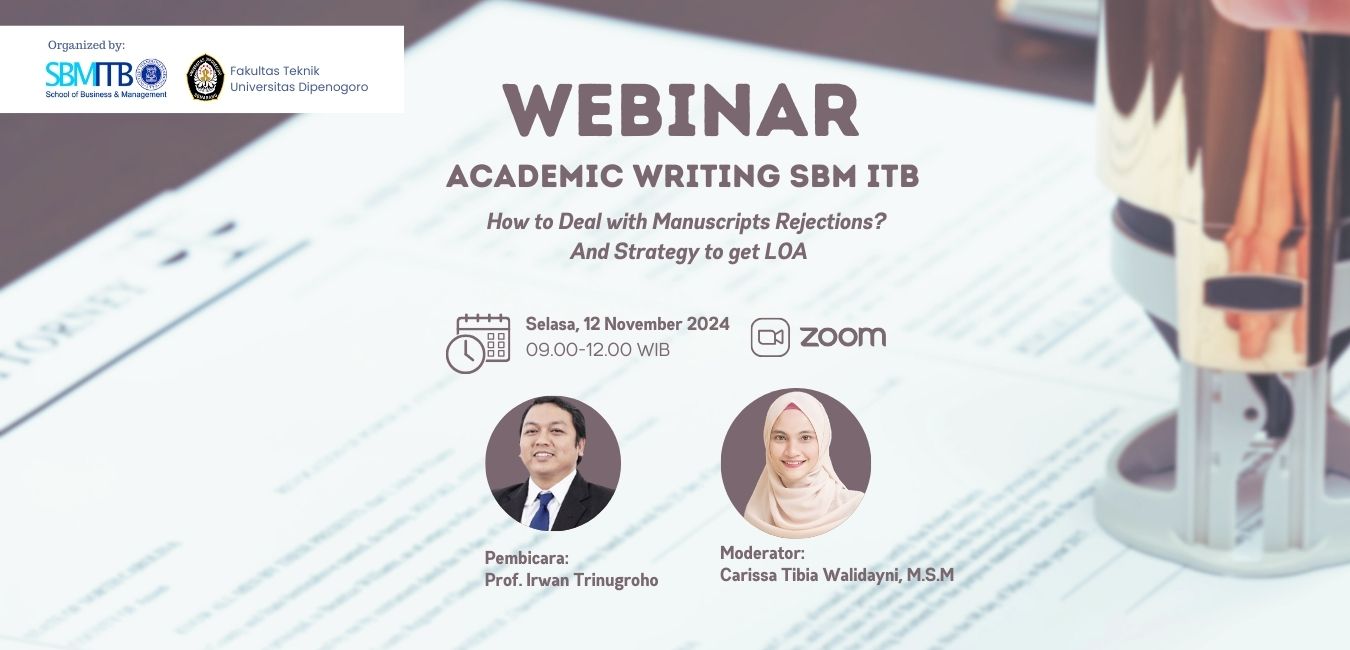 WEBINAR ACADEMIC WRITING SBM ITB Tahun 2024